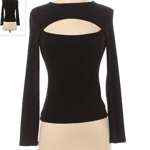 Leith Long Sleeve Top with cutout